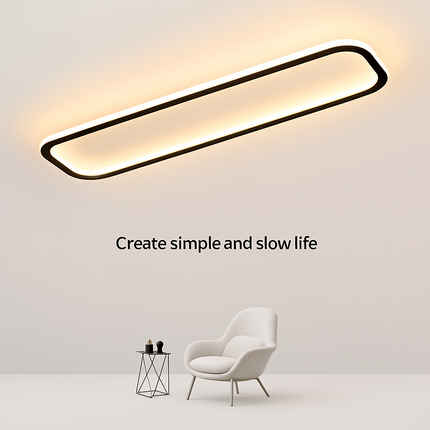 Plafonnier LED rectangulaire au design créatif moderne — LZ4Q7N2