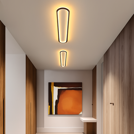 Plafonnier LED rectangulaire au design créatif moderne — LZ4Q7N2
