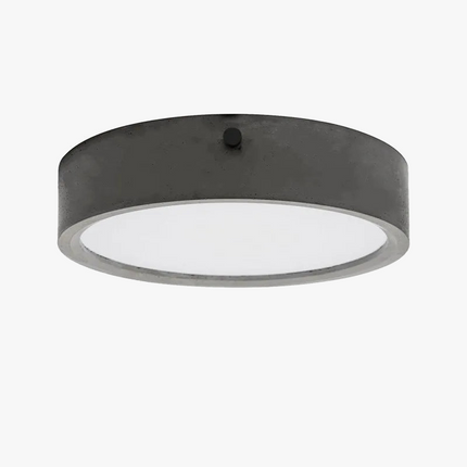 Plafonnier rond en ciment au style industriel pour intérieur — LZ4X9J2