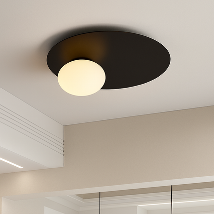 Plafonnier rond moderne en métal — LZ4X9P2