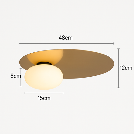 Plafonnier rond moderne en métal — LZ4X9P2