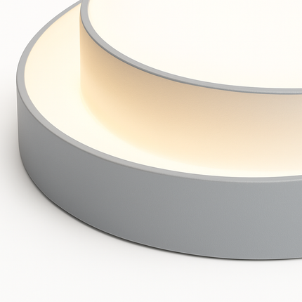 Plafonnier LED rond blanc design pour cuisine et chambre — LZ4X9P