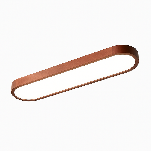Plafonnier LED scandinave rectangulaire aux angles arrondis Agara — LZ4X9T1