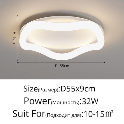 Plafonnier intérieur simple avec télécommande et intensité réglable — LZ4T9Q2