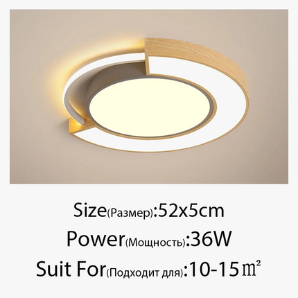 Plafonnier moderne nordique au design simple et chaleureux — LZ4X9P