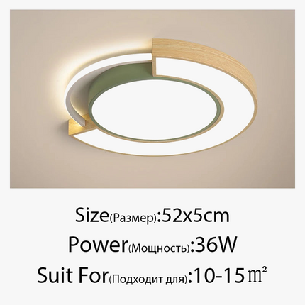 Plafonnier moderne nordique au design simple et chaleureux — LZ4X9P