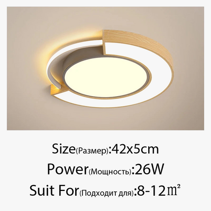 Plafonnier moderne nordique au design simple et chaleureux — LZ4X9P