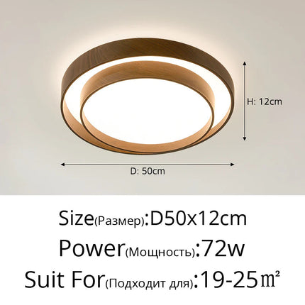 Plafonnier à spectre complet avec protection oculaire style wabi-sabi — LZ3X9Q