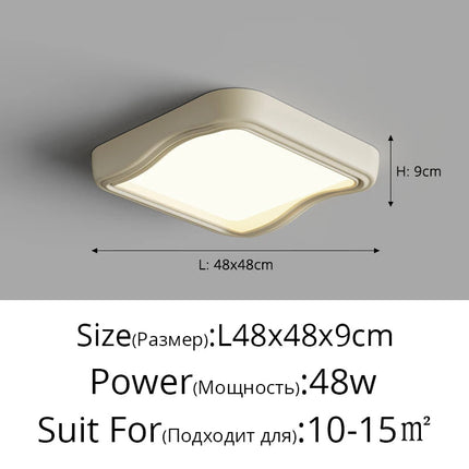 Plafonnier intelligent à spectre complet avec effet grain de bois et protection des yeux — LZ4XJ9
