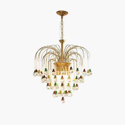 plafonnier tendance angel's tear en cristal lumineux élégant pour intérieur