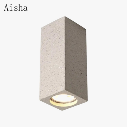 Plafonnier LED style industriel en ciment terrazzo pour intérieur moderne — LZ4X9Q2