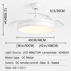 Plafond -Noir / 42 pouces / 220V