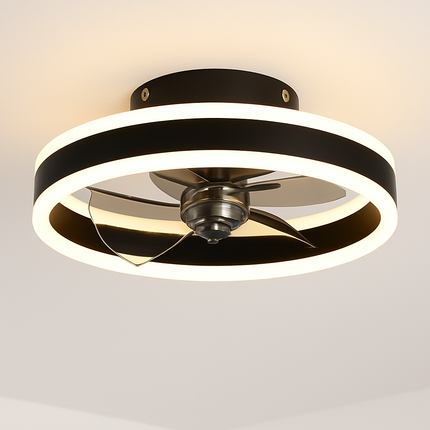 Plafonnier ventilateur lumineux dimmable avec télécommande décoratif — LZ4X9P