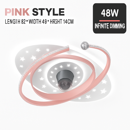 Plafonnier ventilateur silencieux LED à rotation 360° — LZ4X9Q