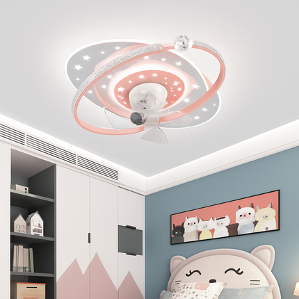 Plafonnier ventilateur silencieux LED à rotation 360° — LZ4X9Q