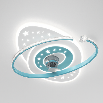 Plafonnier ventilateur silencieux LED à rotation 360° — LZ4X9Q