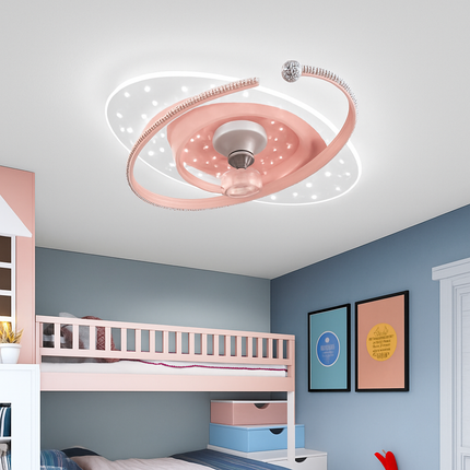 Plafonnier ventilateur silencieux LED à rotation 360° — LZ4X9Q