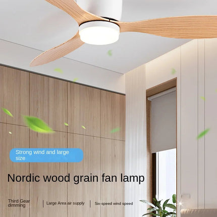 Plafonnier ventilateur style nordique pour intérieur moderne — LZ4X9P