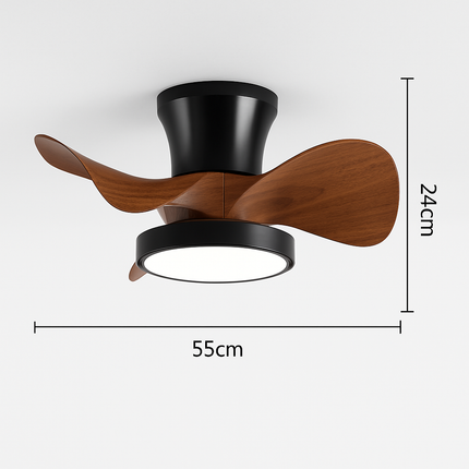 Plafonnier ventilateur lumineux télécommandé pour chambre enfant — LZ4X9Q2