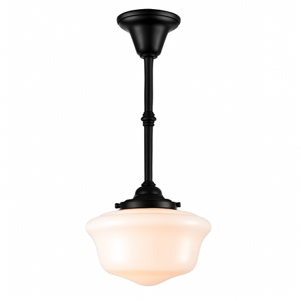 Plafonnier suspension vintage en verre style industriel nordique — LZ4X9J