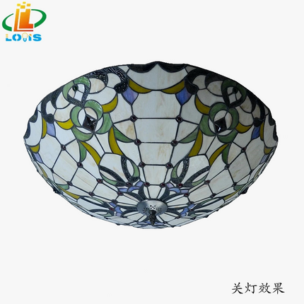 Plafonnier créatif style vitrail Tiffany pour intérieur élégant — LZ4X9M