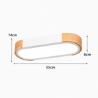 Blanc 35x14x6cm 12w / Blanc chaud