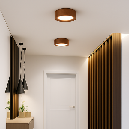 Plafonnier LED en noyer et frêne pour éclairage intérieur — LZ4X9P2