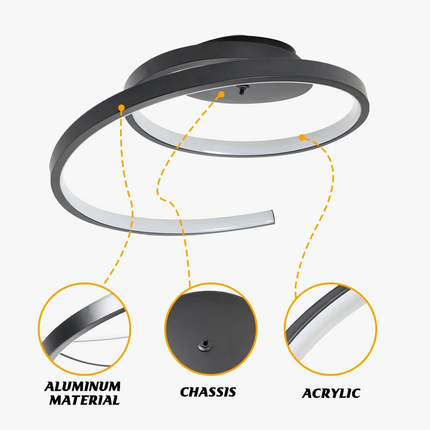 Plafonnier pour allée avec lampe trou de serrure intégrée — LZ4F7Q2