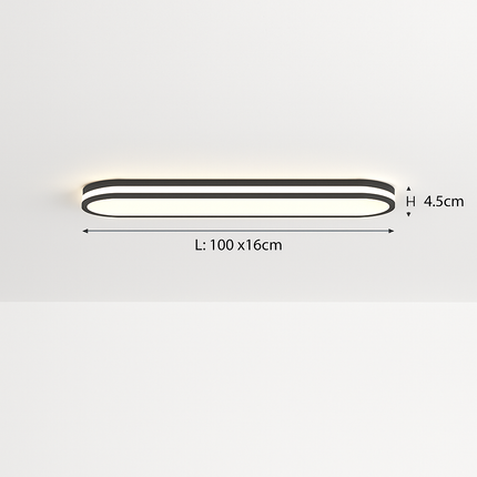 Plafonnier LED encastré pour allée et couloir avec spectre complet et protection oculaire — LZ4X9T