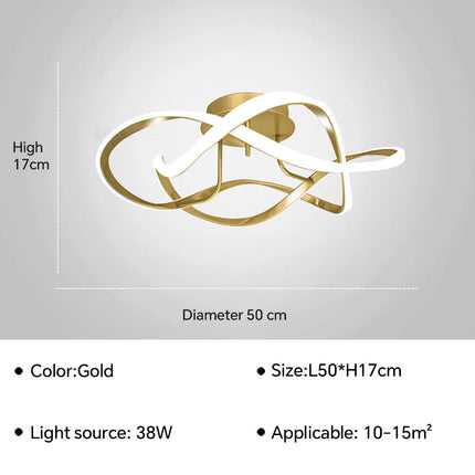 Plafonnier LED moderne en forme de cage à oiseaux pour intérieur — LZ4XJ9