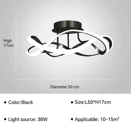 Plafonnier LED moderne en forme de cage à oiseaux pour intérieur — LZ4XJ9