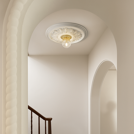 Plafonnier LED sculpté style nordique rétro français moderne — LZ4X9B2