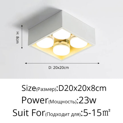 Plafonnier LED pour éclairage intérieur d'espaces commerciaux et publics — LZ4X7Q9