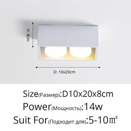 Plafonnier LED pour éclairage intérieur d'espaces commerciaux et publics — LZ4X7Q9
