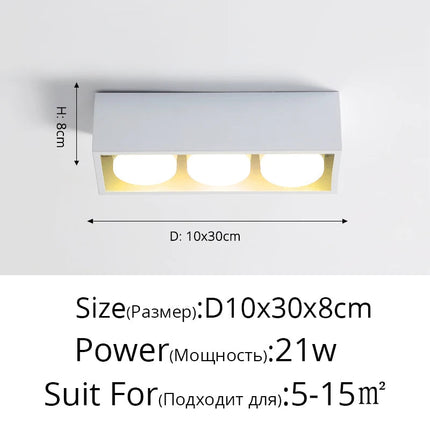 Plafonnier LED pour éclairage intérieur d'espaces commerciaux et publics — LZ4X7Q9
