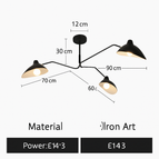 Black-3Head Small / warm light 3000K
