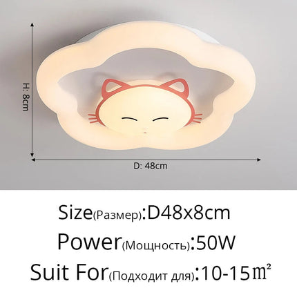 Plafonnier enfant motif lapin dessin animé créatif — LZ4P9XJ
