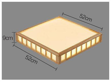 Plafonnier LED carré au design japonais Tatami — LZ4X9P2