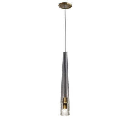 Suspension cône en verre cristal LED design luxe — LZ4P9XJ