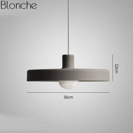 Suspension LED plate en métal coloré style Loft — LZ4M9T2