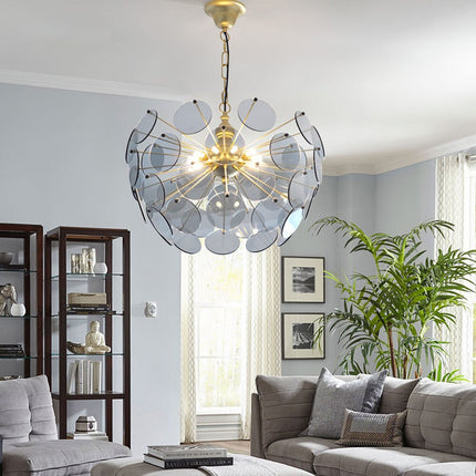 Lustre suspension en verre forme dent de lion Nahia — LZ4X9P