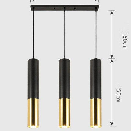 Suspension cylindrique LED à tube chromé Simplicity — LZ4X9P