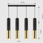 C - 4 lampes - Base rectangle / Chaude