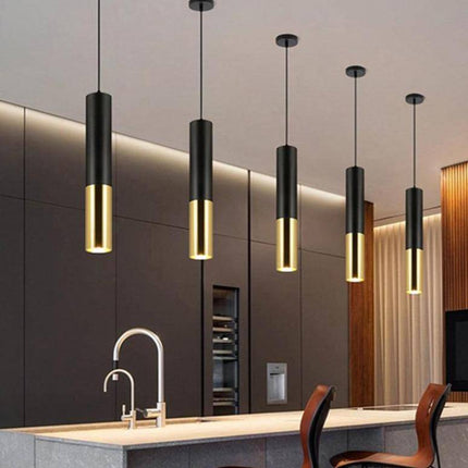 Suspension cylindrique LED à tube chromé Simplicity — LZ4X9P