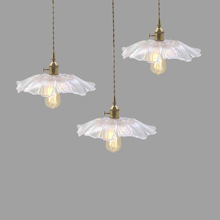 Suspension en verre au design floral japonais — LZ4X9T2