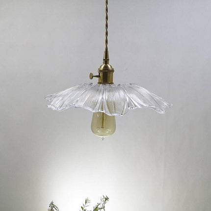Suspension en verre au design floral japonais — LZ4X9T2