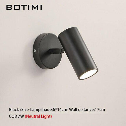 Applique murale LED avec spot cylindrique en métal doré — LZ4X9P2