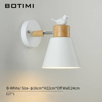 Applique murale LED moderne avec abat-jour métal motif oiseau — LZ4XJ9