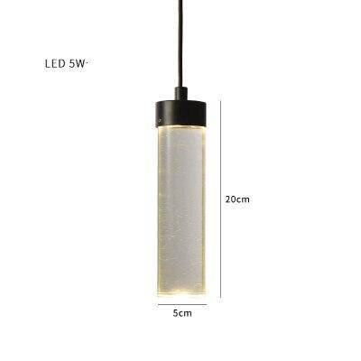 Suspension cylindrique en verre de longueurs variées — LZ4G7X