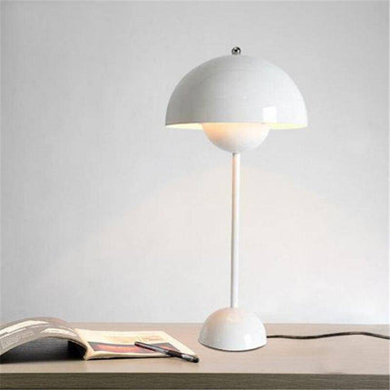 Lampe de bureau LED moderne en métal coloré avec abat-jour rond — LZ4X9P2